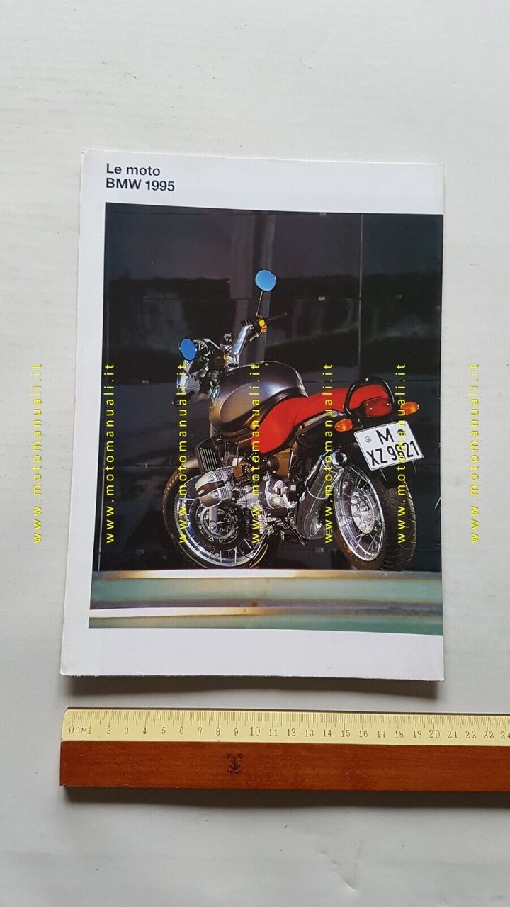 BMW produzione modelli 1995 depliant poster italiano originale