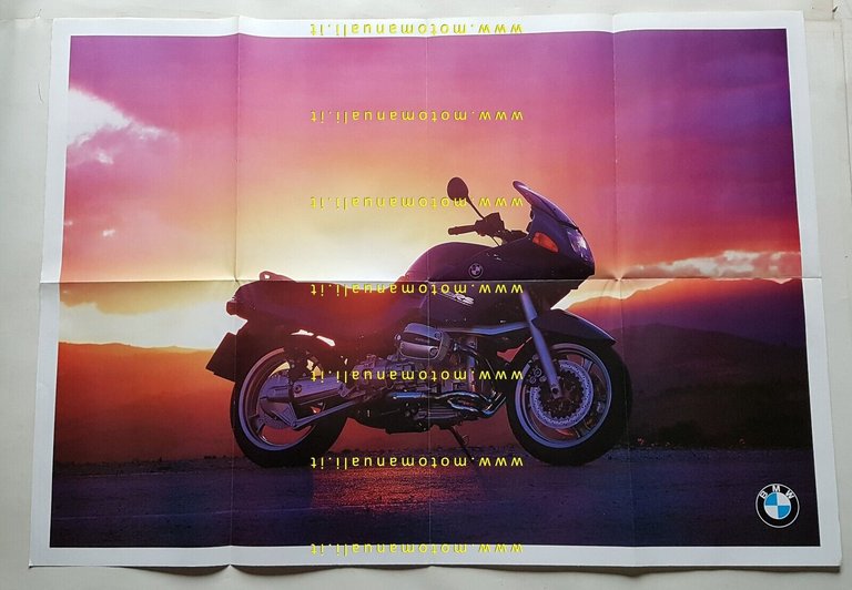 BMW produzione modelli 1995 depliant poster italiano originale