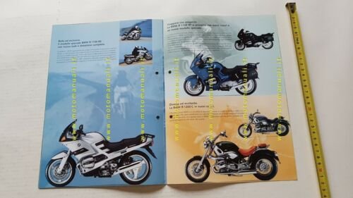 BMW produzione modelli 2000 depliant moto originale ITALIANO brochure