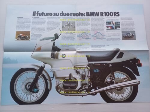 BMW produzione modelli moto 1977 depliant italiano originale