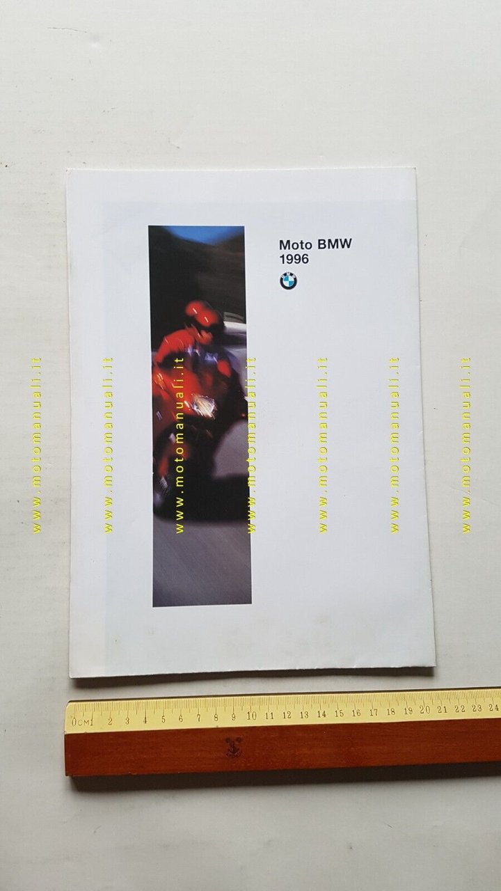 BMW produzione modelli moto 1996 depliant poster originale ITALIANO brochure