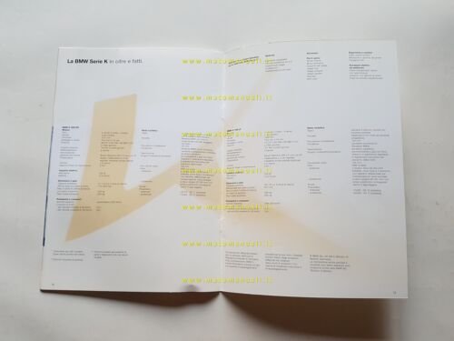 BMW produzione modelli serie K 1998 depliant italiano originale