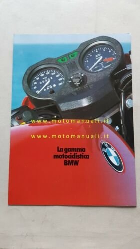 BMW produzione moto modelli 1984 depliant originale ITALIANO brochure