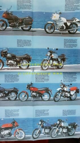 BMW produzione moto modelli 1984 depliant originale ITALIANO brochure