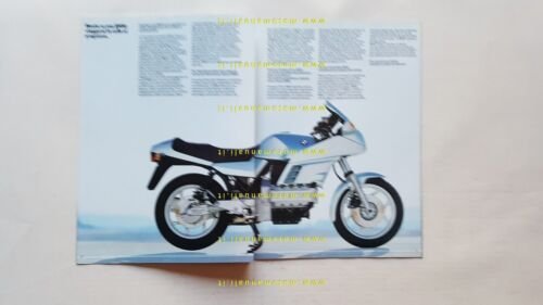 BMW produzione moto modelli 1985 depliant originale ITALIANO brochure