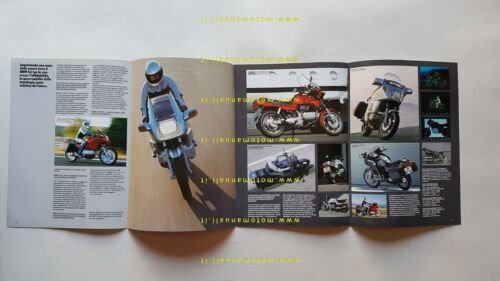 BMW produzione moto modelli 1985 depliant originale ITALIANO brochure