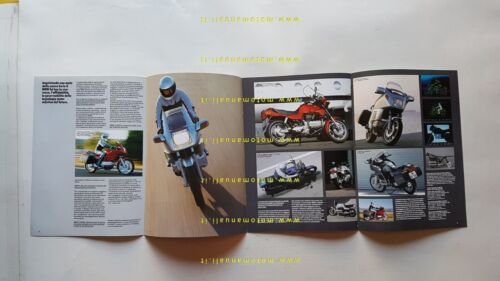 BMW produzione moto modelli 1985 depliant originale ITALIANO brochure