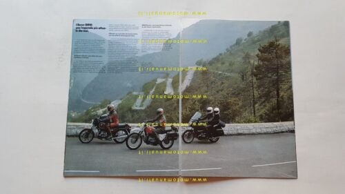 BMW produzione tutti modelli moto 1986 depliant originale ITALIANO brochure