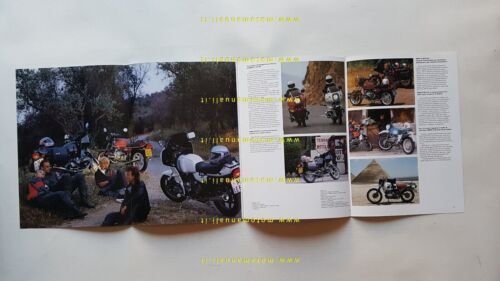 BMW produzione tutti modelli moto 1986 depliant originale ITALIANO brochure