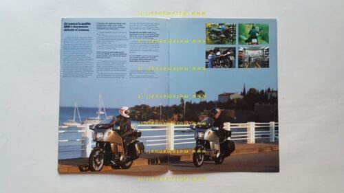 BMW produzione tutti modelli moto 1986 depliant originale ITALIANO brochure