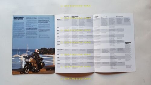 BMW produzione tutti modelli moto 1986 depliant originale ITALIANO brochure