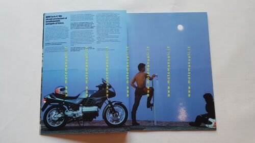 BMW produzione tutti modelli moto 1986 depliant originale ITALIANO brochure