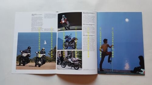 BMW produzione tutti modelli moto 1986 depliant originale ITALIANO brochure