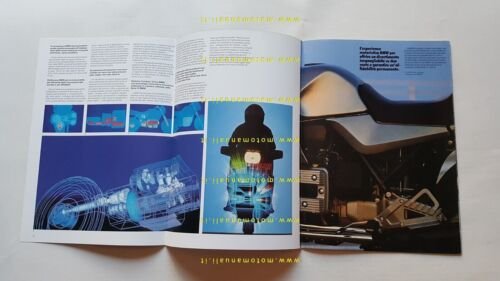 BMW produzione tutti modelli moto 1986 depliant originale ITALIANO brochure