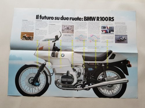 BMW R 100 RS - produzione modelli 1978 depliant originale …