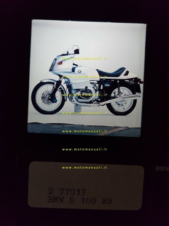 BMW R 100 RS positivo originale da cartella stampa 1976 …