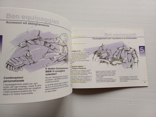 BMW R 1100 RS 1992-93 manuale uso manutenzione + garanzia …