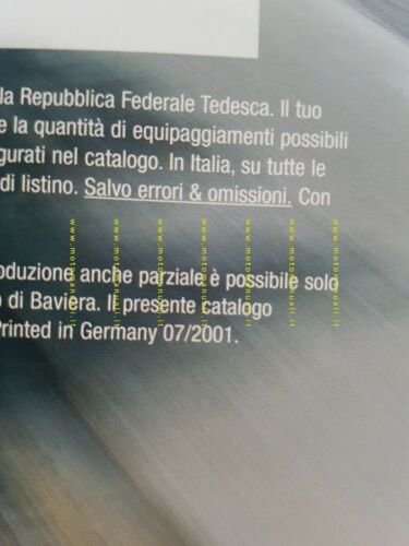BMW R 1150 RS 2001 depliant moto italiano originale
