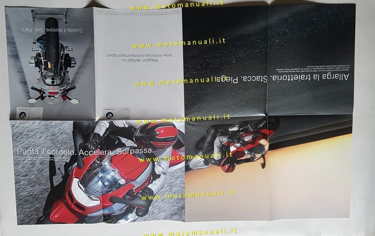 BMW R 1200 S 2005 depliant poster italiano originale