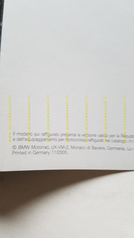 BMW R 1200 S 2005 depliant poster italiano originale