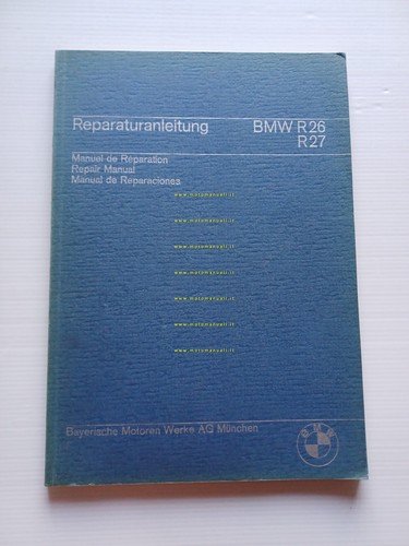 BMW R 26 - R 27 1966 manuale officina riparazione …