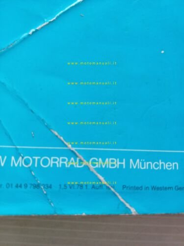 BMW R 45 - R 65 1978 manuale uso manutenzione …