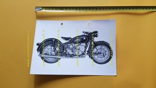 BMW R 50 500 1965 foto originale cartella stampa no …