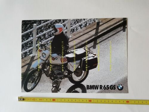 BMW R 65 GS 1987 depliant moto originale TEDESCO DEUTSCH