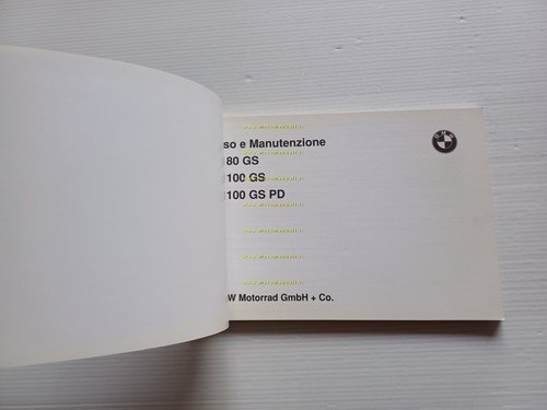 BMW R 80 GS - R 100 GS 1993-94 manuale …