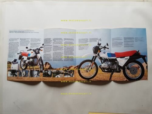 BMW R 80 GS 1a serie 1980 depliant originale tedesco