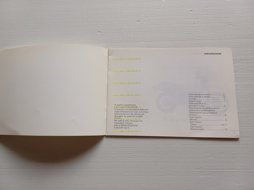 BMW R 80 GS BASIC 1996 opuscolo Supplemento italiano originale …