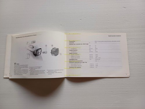 BMW R 80 GS BASIC 1996 opuscolo Supplemento italiano originale …