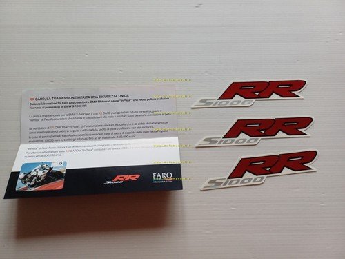 BMW S 1000 RR 3 adesivi originali