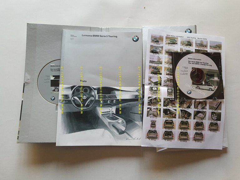 BMW Serie 5 Touring 2004 cartella stampa originale press kit