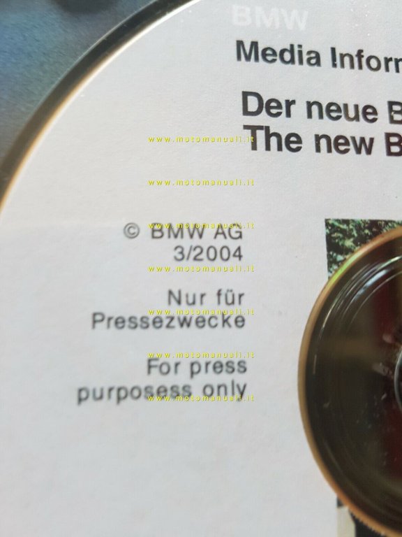 BMW Serie 5 Touring 2004 cartella stampa originale press kit