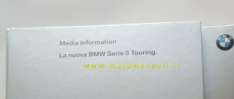 BMW Serie 5 Touring 2004 cartella stampa originale press kit