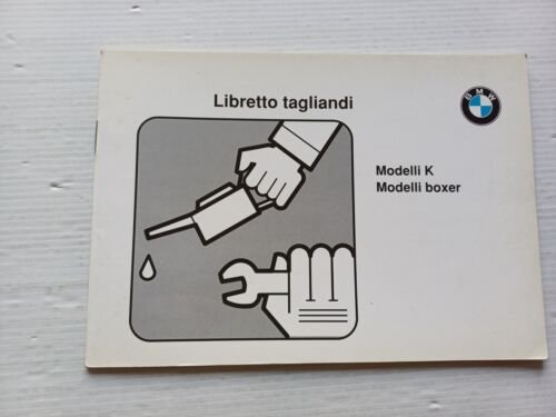 BMW serie K - serie Boxer libretto tagliandi 1989 USATO …