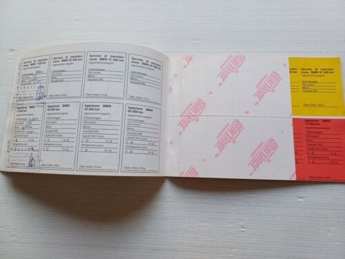 BMW serie K - serie Boxer libretto tagliandi 1991 USATO …