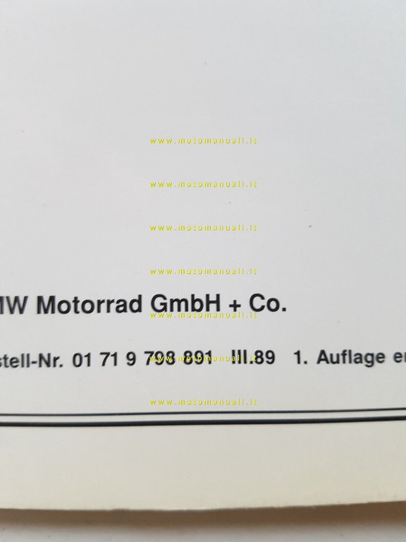 BMW serie K - serie Boxer SERVICE BOOKLET libretto tagliandi …