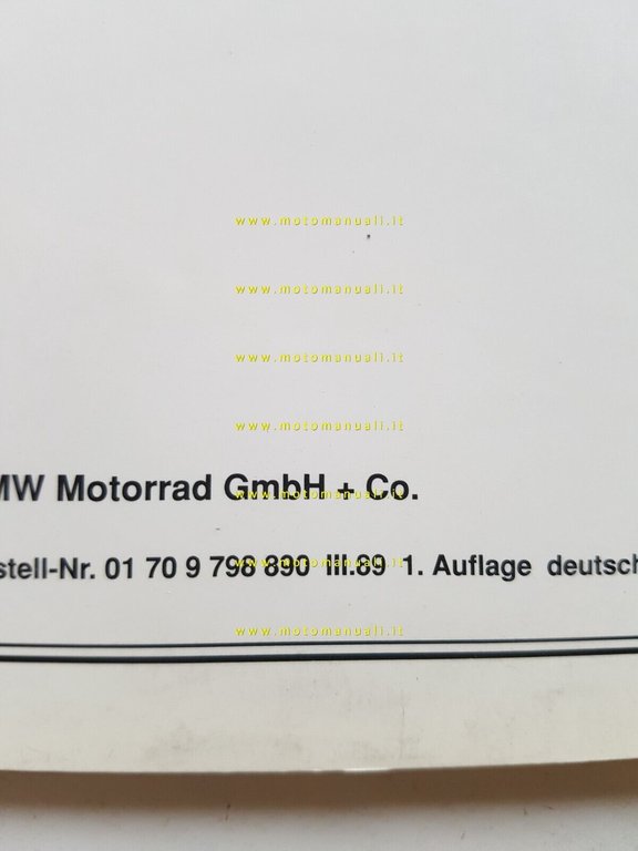 BMW serie K - serie Boxer SERVICEHEFT libretto tagliandi 1989 …