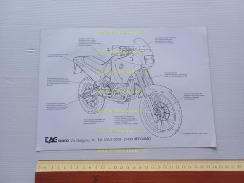 BMW TAG GS 1000 special depliant italiano originale