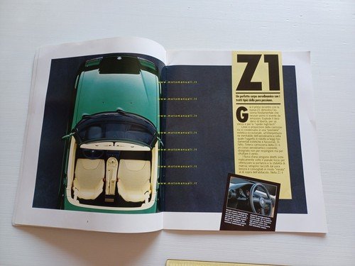 BMW Z1 1989 depliant grande formato italiano originale