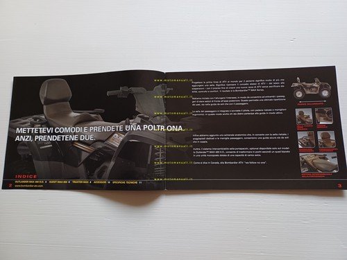 Bombardier produzione ATV modelli 2003 depliant catalogo italiano originale