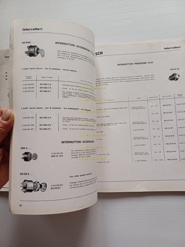 Bosch catalogo prodotti auto 1964 italiano originale