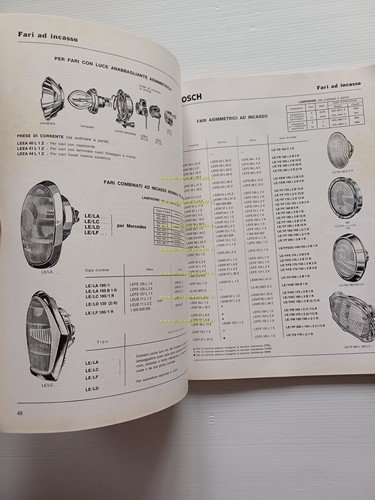Bosch catalogo prodotti auto 1964 italiano originale