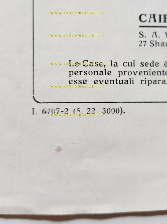 Bosch Luce e messa in Marcia Auto 1922 depliant originale …