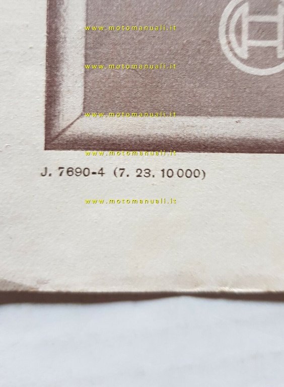 Bosch Proiettore Tromba Elettrica Auto 1923 depliant originale ITALIANO brochure