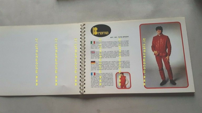 BREMA Catalogo Abbigliamento Fuoristrada anni 70 depliant originale brochure