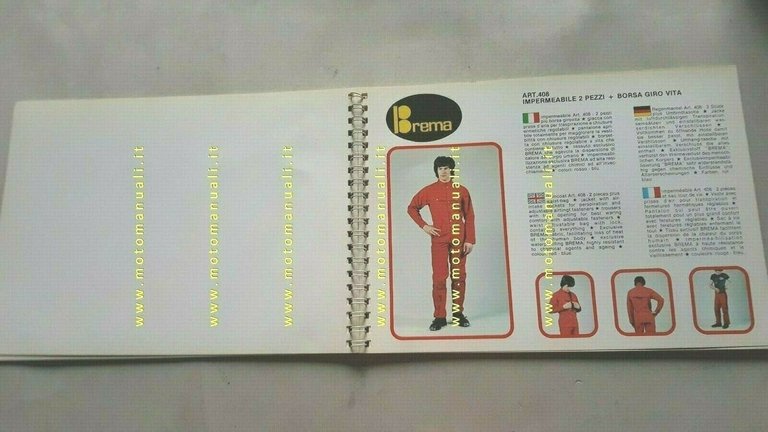 BREMA Catalogo Abbigliamento Fuoristrada anni 70 depliant originale brochure