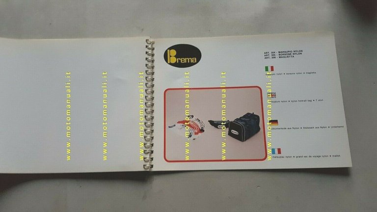 BREMA Catalogo Abbigliamento Fuoristrada anni 70 depliant originale brochure
